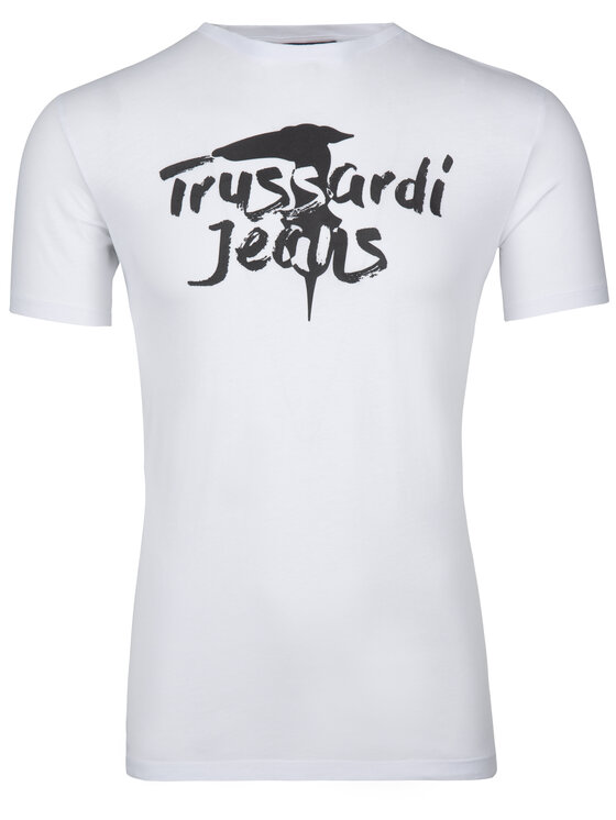 Trussardi Trussardi T-Shirt 52T00240 Biały Regular Fit