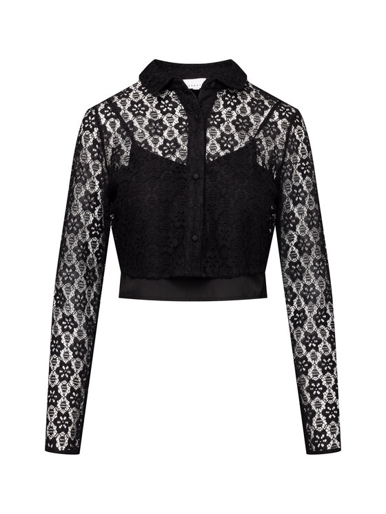 LAURELLA LAURELLA Bluzka Laurella 1VA008249 Czarny Regular Fit