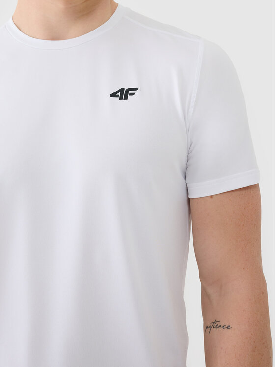 4F 4F T-Shirt 4FWAW26TFTSM2355-10S Biały Active Fit