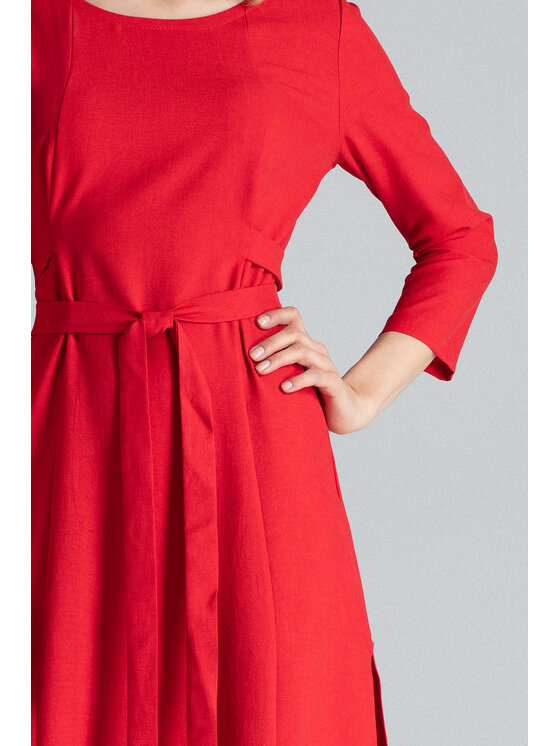 FIGL FIGL Sukienka M631 Czerwony Regular Fit