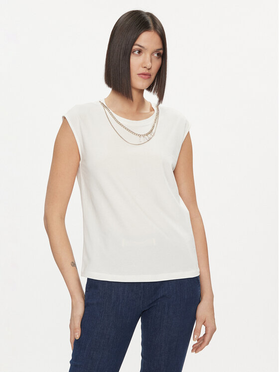 Liu Jo Blúzka WA4016 J5003 Biela Regular Fit