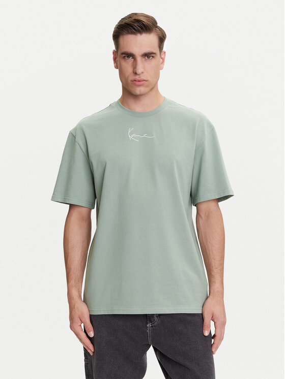 Karl Kani Karl Kani Majica Small Signature Essential PD00008142 Zelena Relaxed Fit