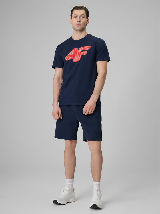 4F 4F Szorty sportowe COMMERCIAL 3 Granatowy Regular Fit