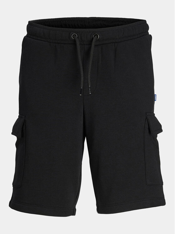 Jack & Jones Junior Pantaloni scurți sport Bradley 12254213 Negru Regular Fit