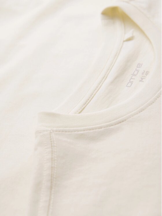 Ombre Ombre T-Shirt OM-TSCT-0109 Écru Classic Fit