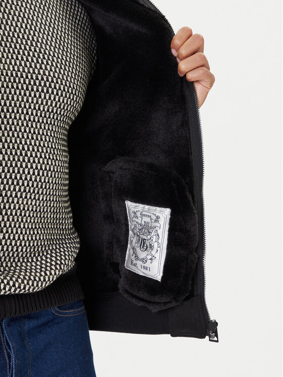 Guess Guess Куртка зі штучної шкіри M5BL43 W2302 Чорний Regular Fit