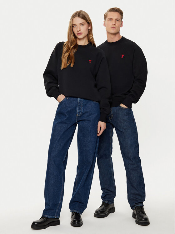 AMI Paris AMI Paris Mikina BFUSW005.747 Černá Regular Fit