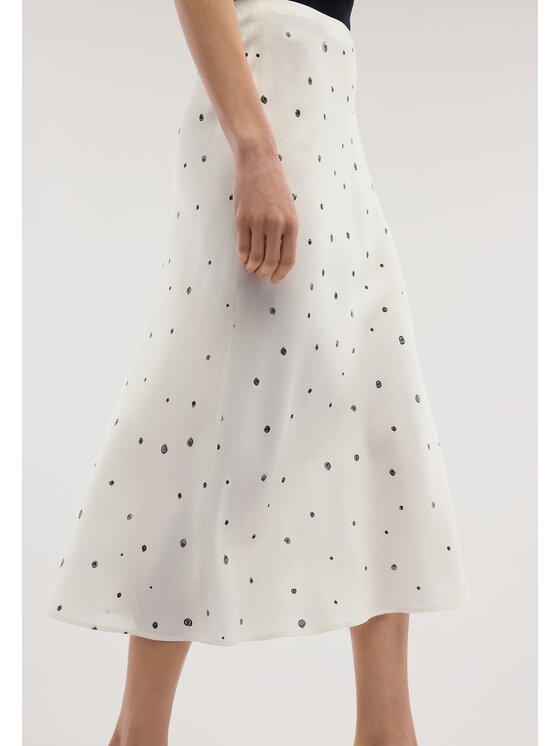 Trussardi Trussardi Gonna midi 1190A100681N0PA Bianco Flared Fit