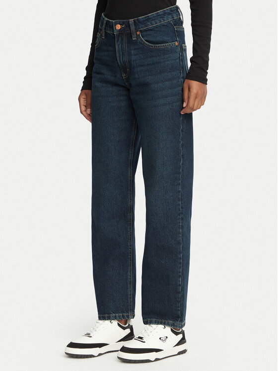 Roxy Roxy Дънки Tropic Dream ERJDP03346 Тъмносин Straight Leg