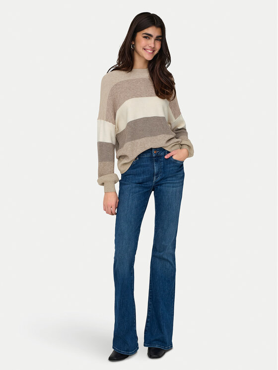 ONLY ONLY Светр Atia 15220044 Бежевий Regular Fit