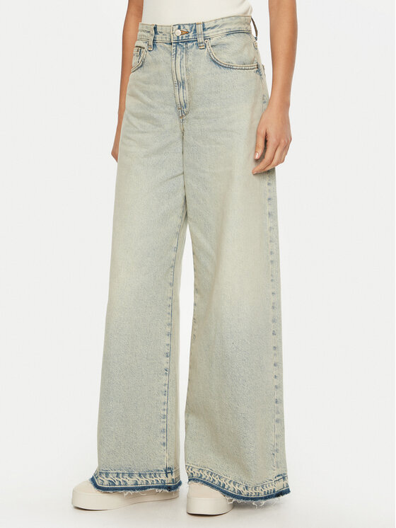 Tommy Jeans Tommy Jeans Blugi DW0DW21254 Albastru Wide Leg