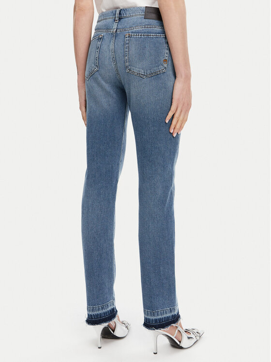 PINKO PINKO Traperice Robin 104607 A2E1 Plava Straight Leg