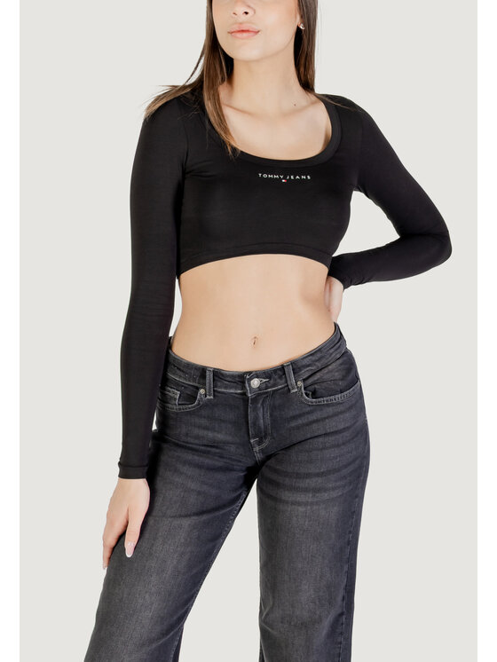 Tommy Jeans Tommy Jeans T-shirt TJW SLIM SP CRP LINE Nero Slim Fit