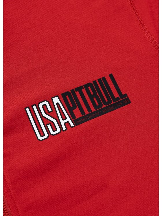 PITBULL PITBULL Bluza USA Czerwony Regular Fit