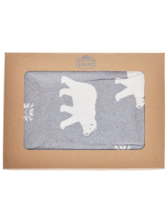 MIAhome MIAhome Koc zimowy bawełniany 125x150 cm ORSO POLARE Szary