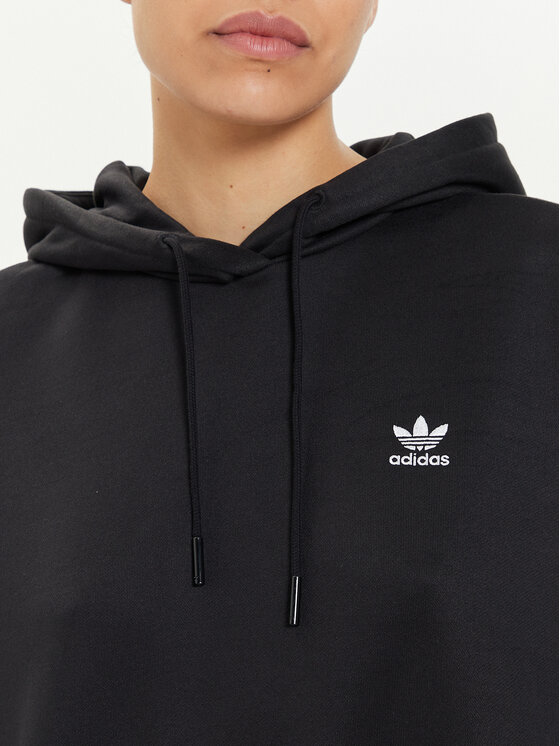 adidas Felpa adicolor Trefoil IU2409 Nero Oversize Modivo