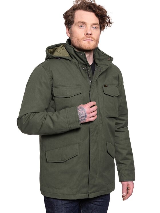 Lee Lee Giubbotto invernale WINTER FIELD JACKET Verde Regular Fit