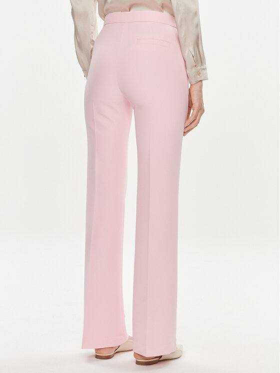 Maryley Maryley Hlače iz tkanine 24EB587/43OR Roza Wide Leg