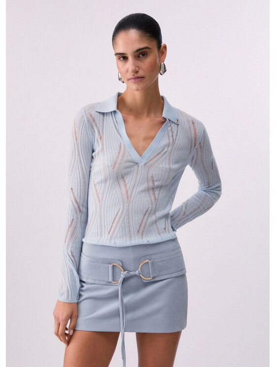 Liu Jo Liu Jo Maglione CA6062MA77QP9580 Celeste Regular Fit