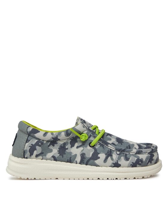Hey Dude Hey Dude Мокасини Wally Youth Camodino 40043-425 Сив