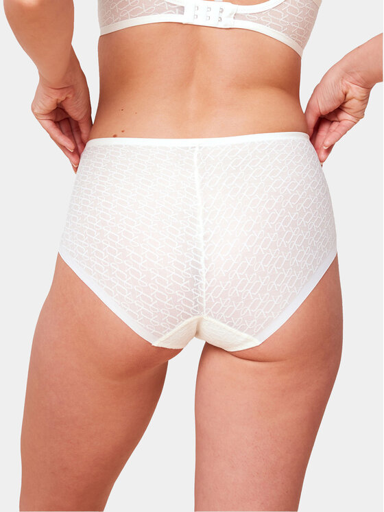 Triumph Triumph Mutande classiche a vita alta Signature Sheer Maxi EX 10215936 Écru