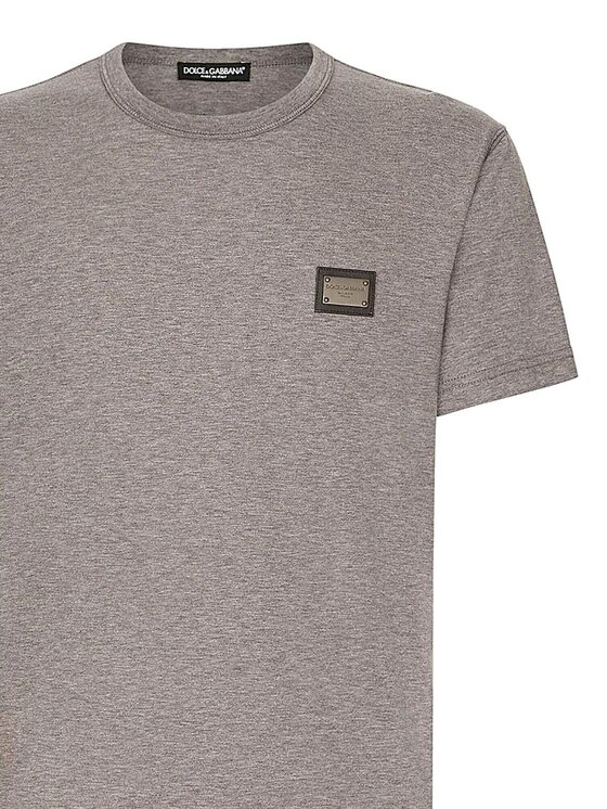 Dolce&Gabbana Dolce&Gabbana T-Shirt G8PT1T Szary Regular Fit