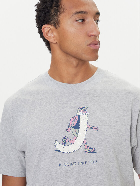 New Balance New Balance T-Shirt MT53941 Grau Regular Fit