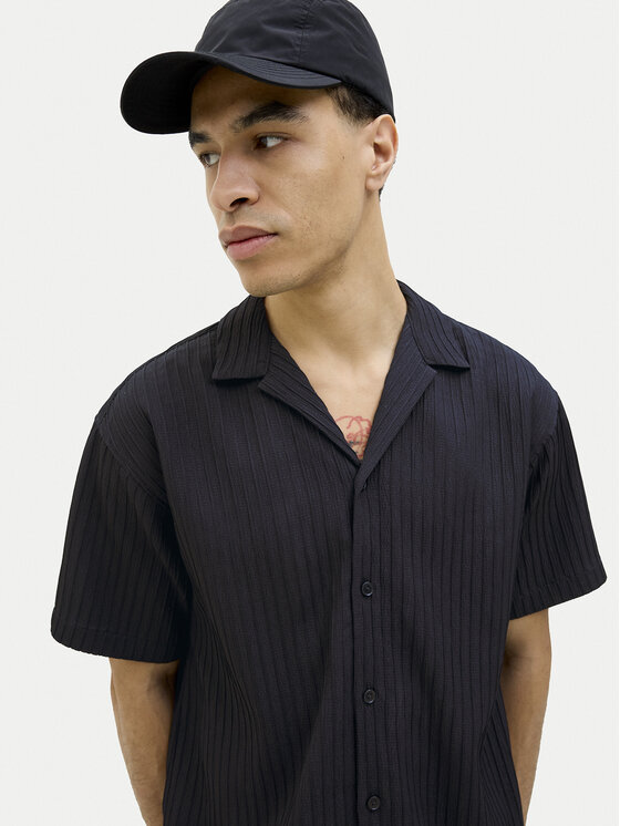 Jack & Jones Jack & Jones Ing Massimo 12269640 Fekete Relaxed Fit