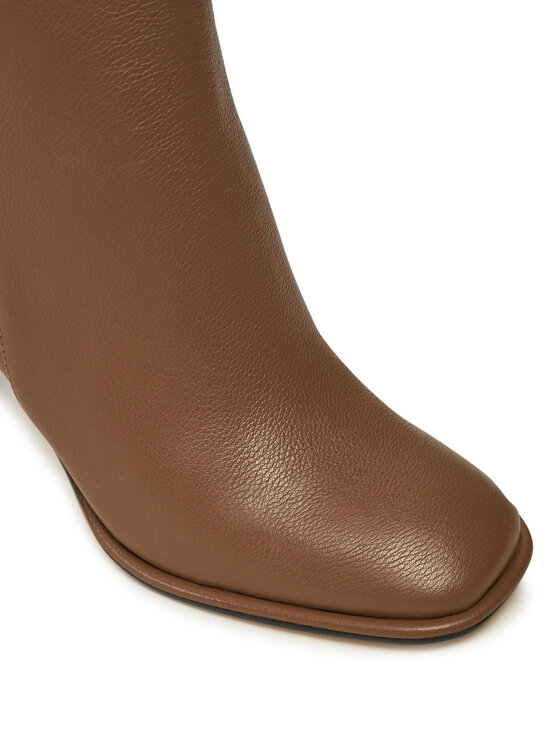 MICHAEL Michael Kors MICHAEL Michael Kors Škornji Kelsea Leather Boot 40F4KLHE5L Rjava
