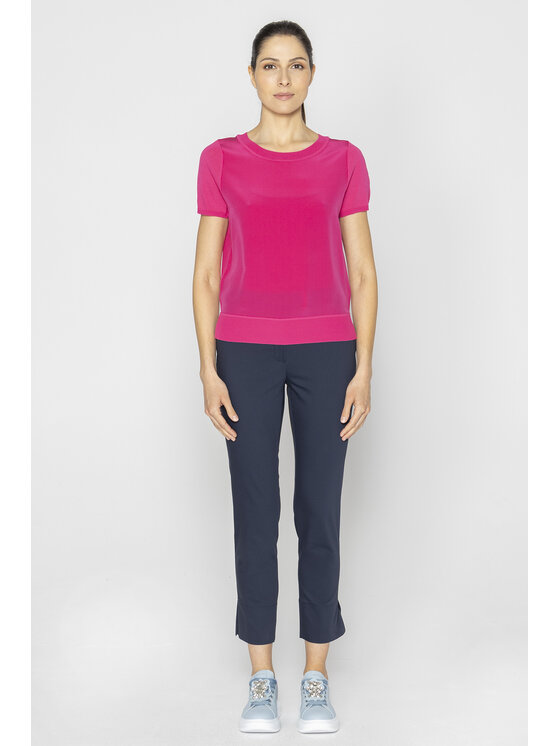 Deni Cler Milano Deni Cler Milano Bluzka T-DC-1236-E2-80-33-1 Różowy Regular Fit