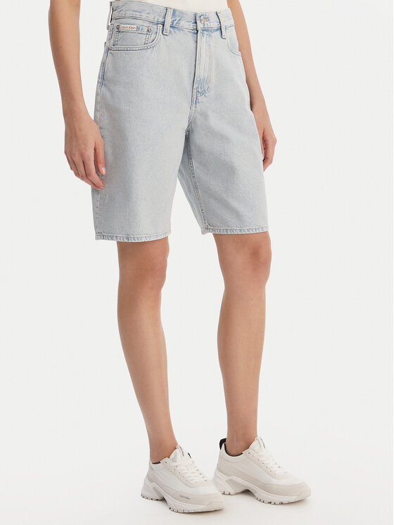 Calvin Klein Jeans Calvin Klein Jeans Pantaloni scurți de blugi LV047F673G Negru Loose Fit
