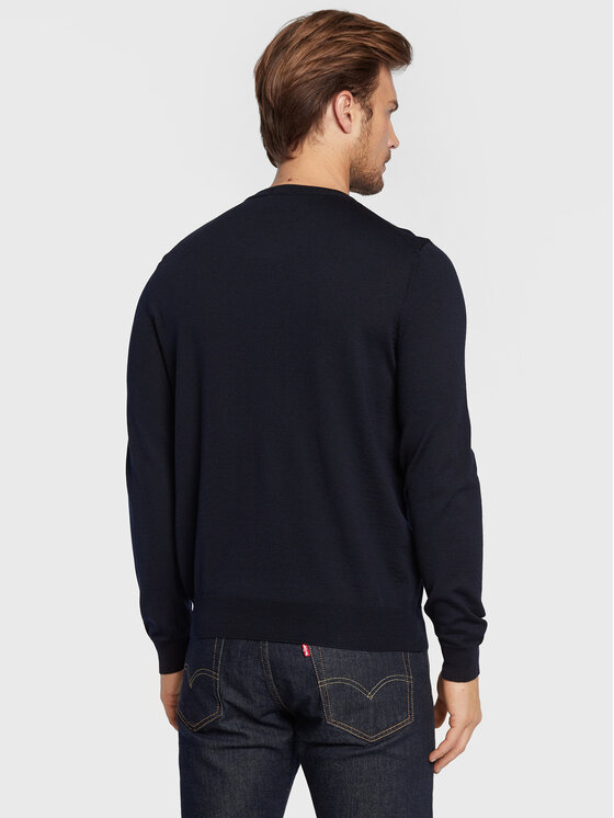 BOSS Boss Sveter Botto-L 50476364 Tmavomodrá Regular Fit