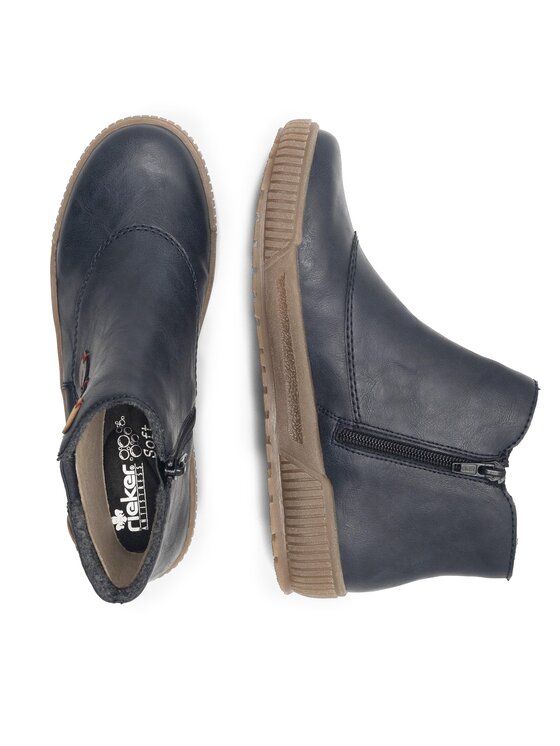 Rieker Rieker Botki N0751-14 Granatowy