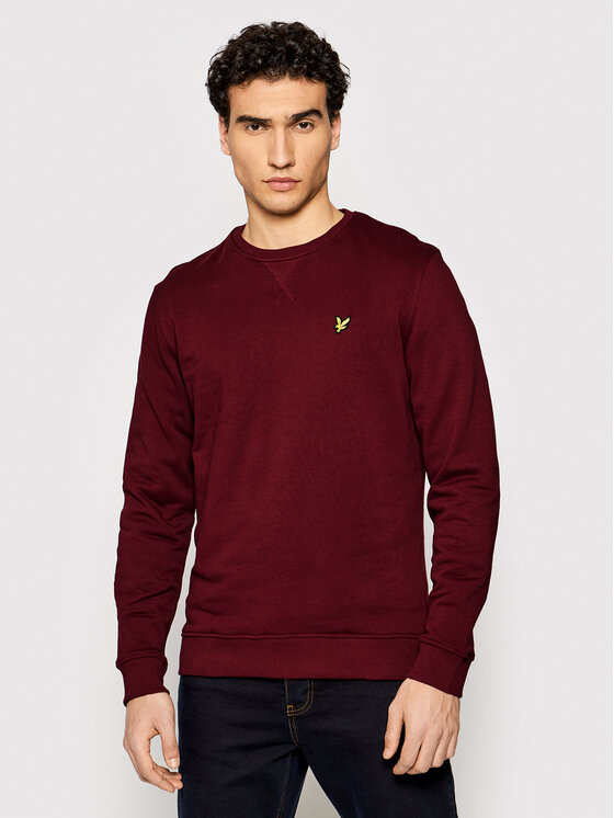 Lyle & Scott Lyle & Scott Jopa Crew Neck ML424VTR Bordo rdeča Regular Fit