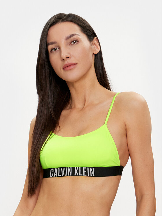 Calvin Klein Swimwear Bikini augšdaļa KW0KW02507 Zaļš