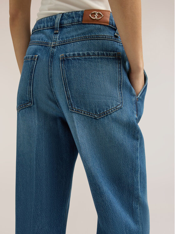 Motivi Motivi Jeansy P415Q004330N024 Niebieski Flare Fit