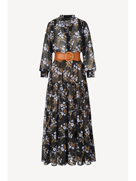 Castellani Castellani Sukienka codzienna Sukienka Diva Czarny Regular Fit