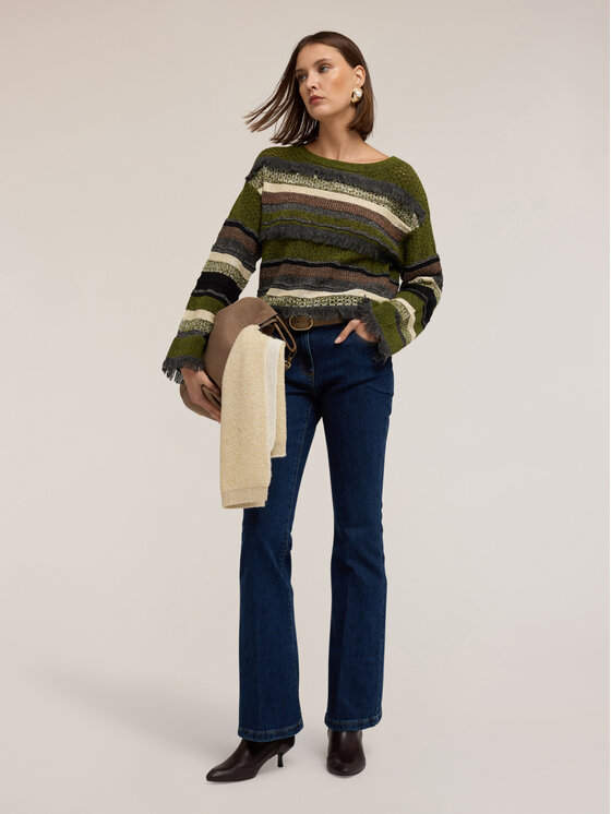 Motivi Motivi Maglione M019W003692N0S5 Verde Regular Fit