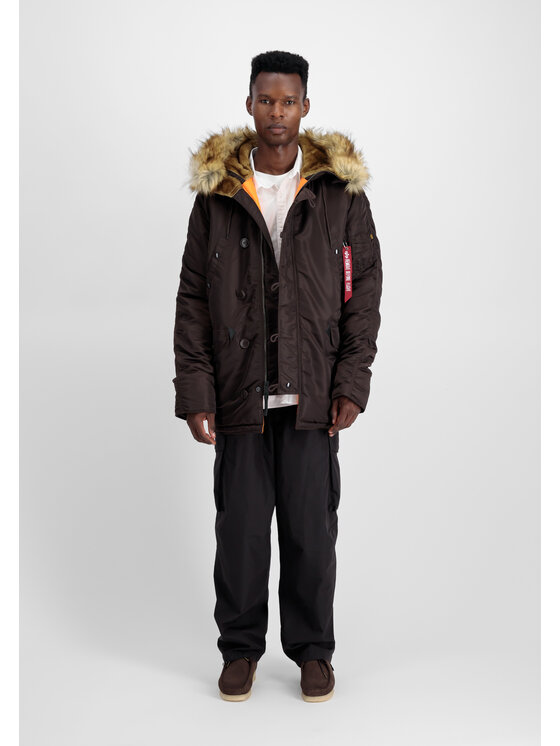 Alpha Industries Alpha Industries Kurtka zimowa N-3B VF 59 Winter Jacket Brązowy Regular Fit