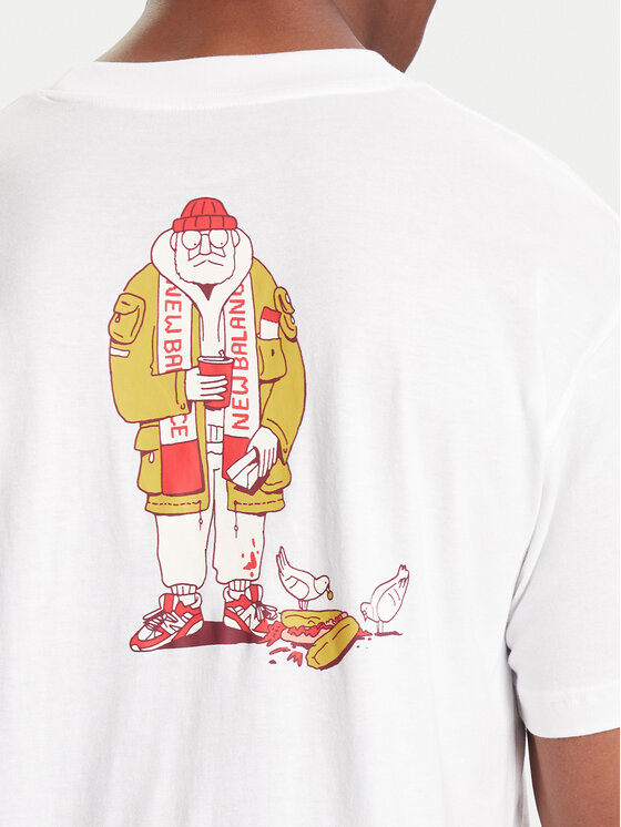 New Balance New Balance T-Shirt MT53931 Λευκό Regular Fit