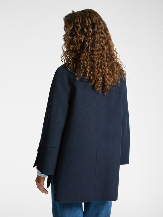 Elena Mirò Elena Mirò Cappotto 8039Z000012N034 Blu A-Line Fit
