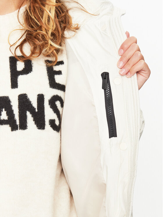 Pepe Jeans Pepe Jeans Зимно яке Morgan PL402273 Бял Regular Fit