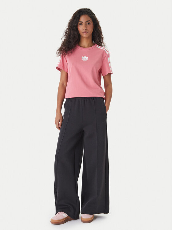 adidas adidas Tricou adicolor 3D Trefoil GN6702 Roz Loose Fit