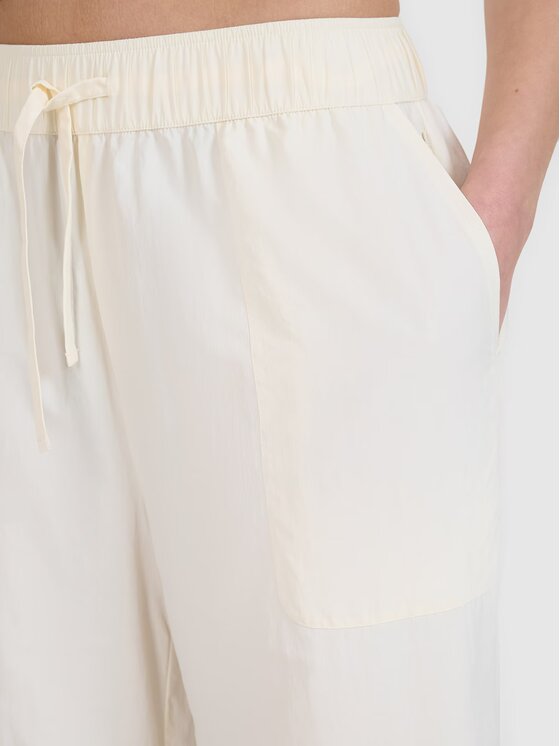 4F 4F Pantaloni di tessuto 4FWSS25TTROF1012-11S Bianco Oversize