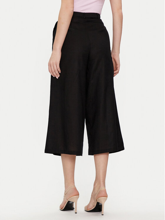 Brave Soul Brave Soul Culottes nohavice LTRW-548KIKI Čierna Straight Fit