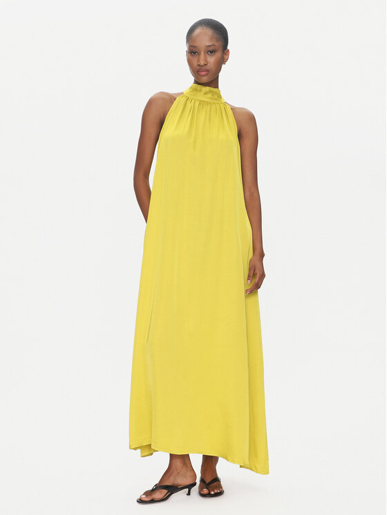 ViCOLO ViCOLO Coctailkleid TD0768 Gelb Regular Fit
