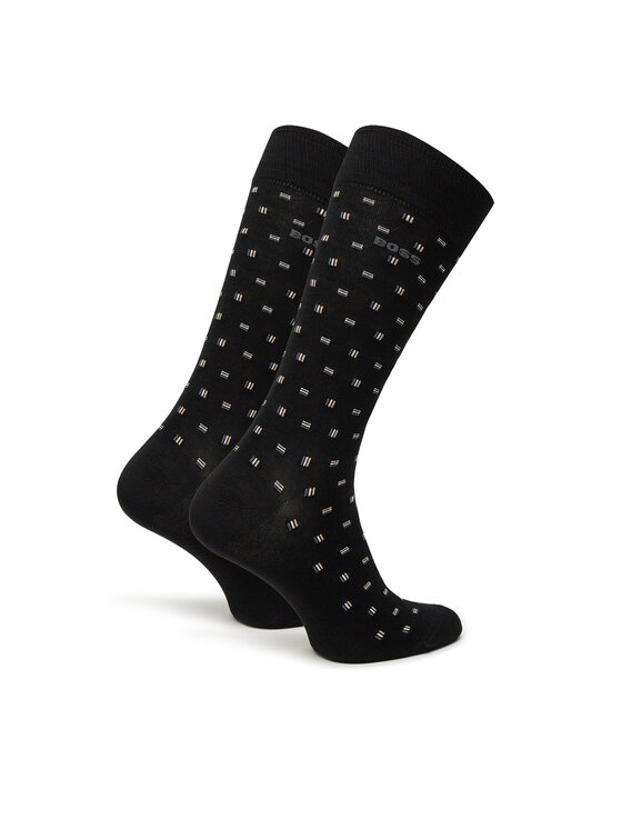 BOSS BOSS 2er-Set hohe Herrensocken 50524282 Schwarz