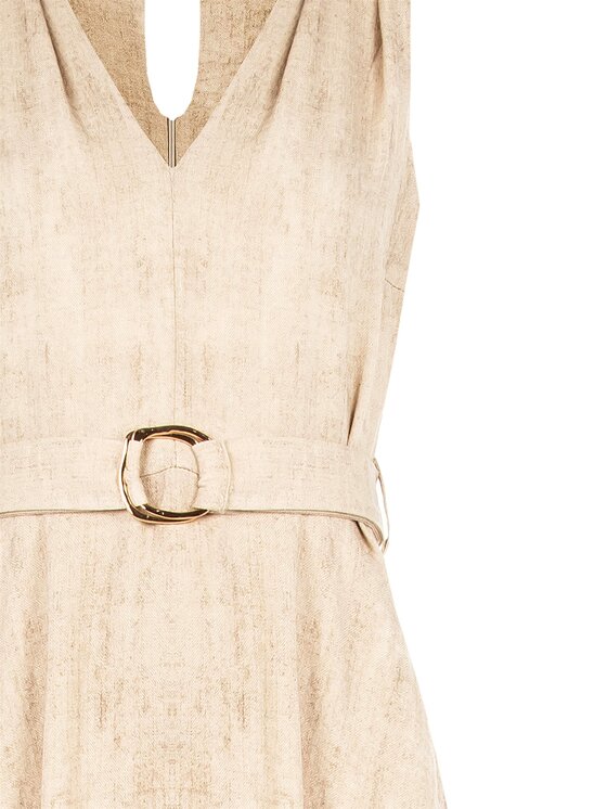 Rinascimento Rinascimento Abito da sera Abito ruota Beige Regular Fit