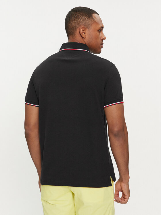 Tommy Hilfiger Tommy Hilfiger Polo 1985 MW0MW30750 Crna Slim Fit