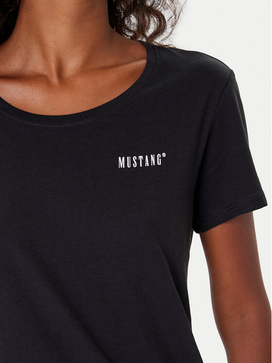 Mustang Mustang Футболка Alma 1016748 Чорний Regular Fit